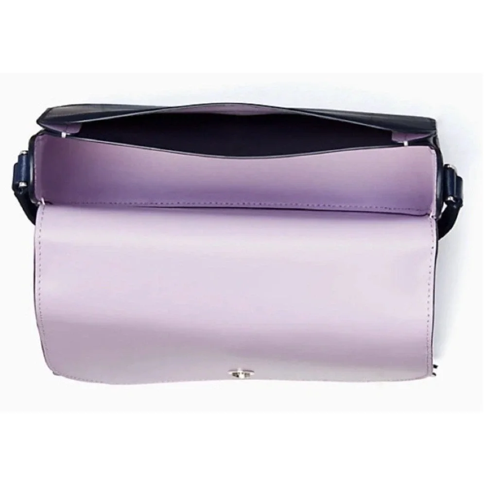 Kate Spade Zibbi Medium Flap Shoulder Bag Nightcap Floral Hearts Crossbody